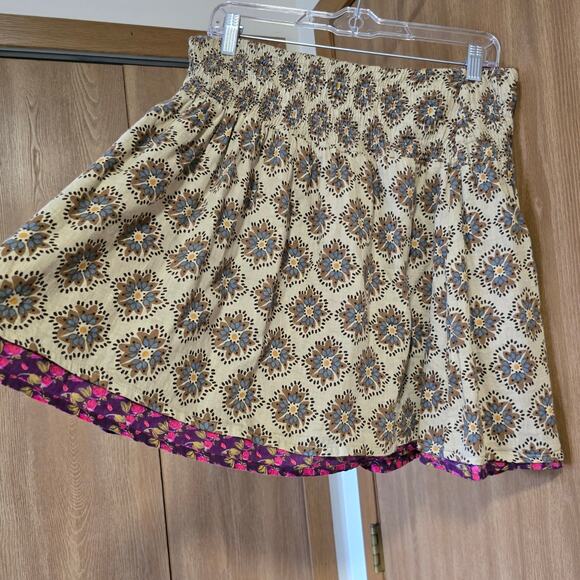 Natural Life Smocked Floral Reversible Skirt - Picture 3 of 8